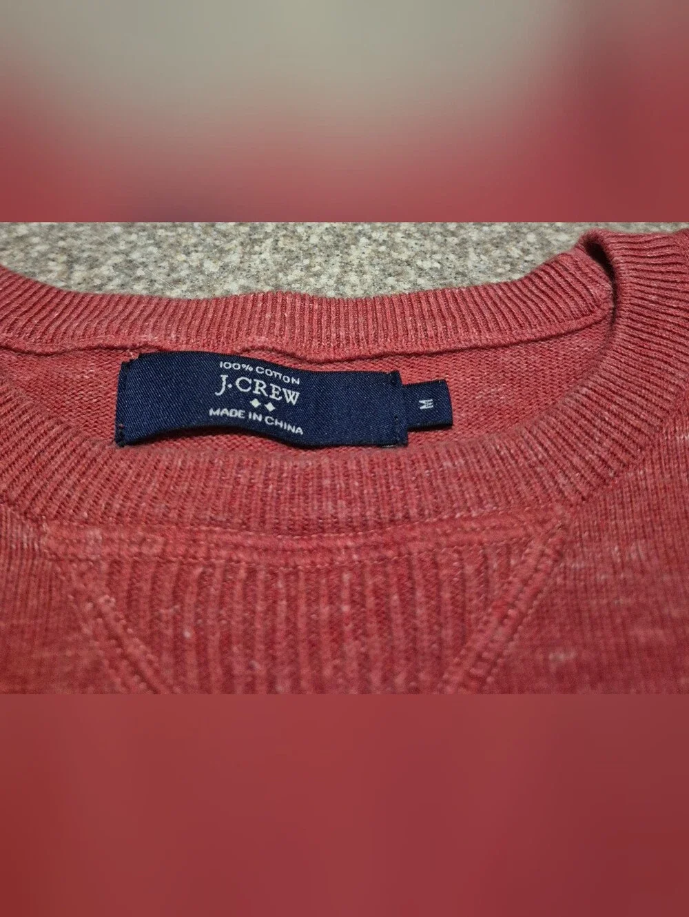 Mens J Crew Cotton Sweater Size Medium